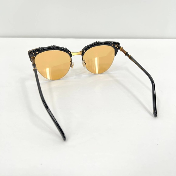 GUCCI Sunglasses Bamboo Detail Yellow Cat Eye GG0661S 002 56 20-140 NEW - Picture 7 of 12